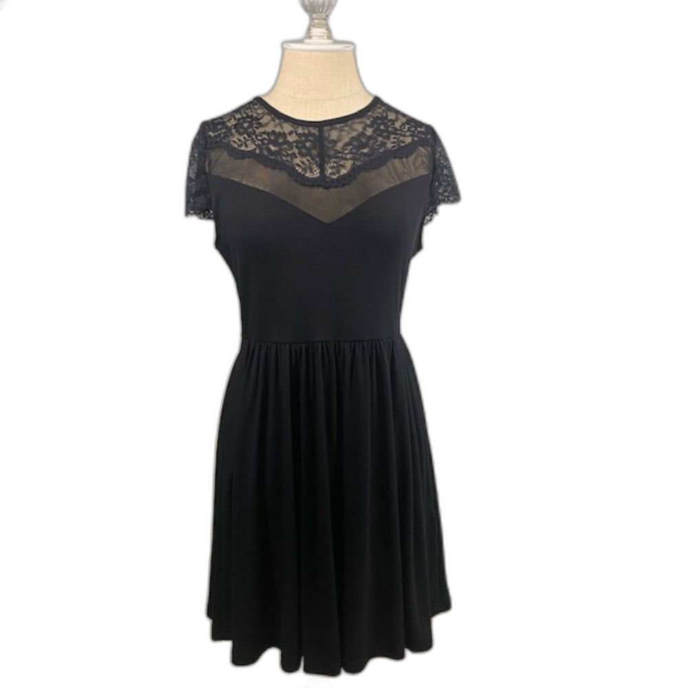 SHEIN Frenchy Contrast Lace A-line Dress Size L 8/10